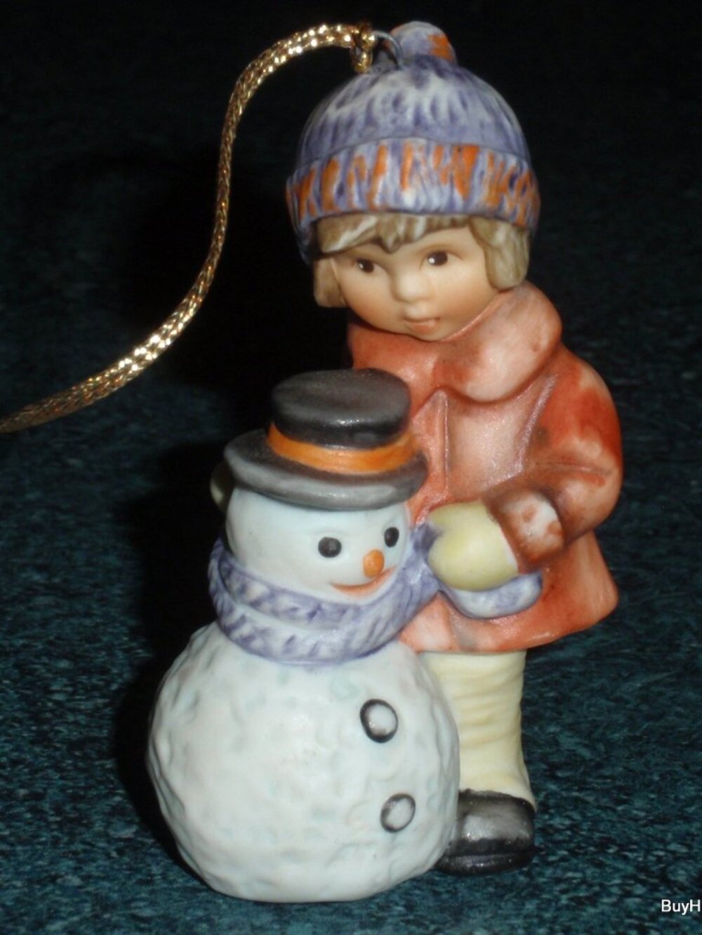 "A Gift For Snowman" Goebel Berta Hummel Christmas Ornament From 1999 - GIFT!